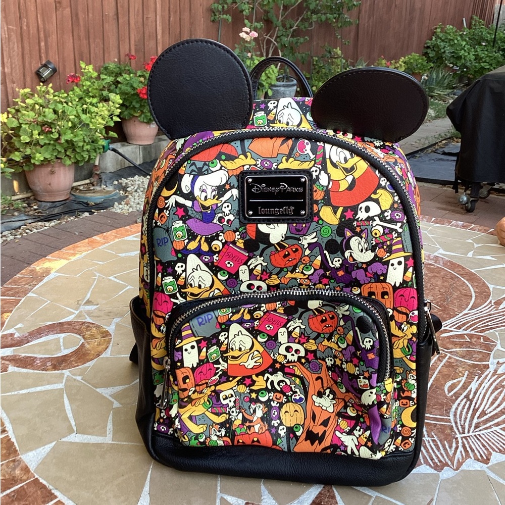 Halloween Disney loungefly backpack